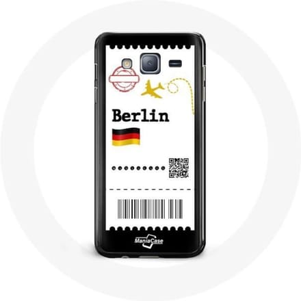 Hoesje voor Samsung Galaxy J3 Berlijn vliegticket