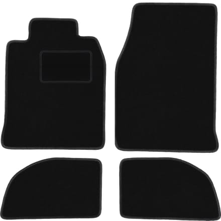 Zwarte veloursmatten voor: Porsche 944 coupé (1976-1988)