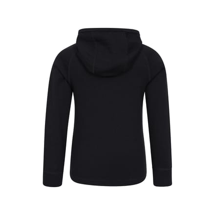 Mountain Warehouse Kinder/Kinder Merino Wol Hoodie (Zwart)