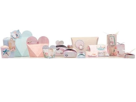 Studio Light - Pakket met 14 Gestanste doosjes + labels - Tres Chic