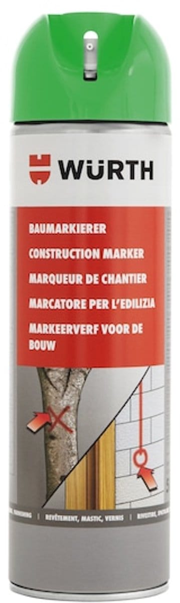Wurth - Bouwplaatsmarker - bouwmarkeerspray inhoud