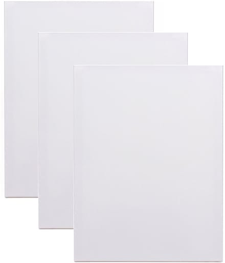 Benson Schildersdoek - 3x - 18 x 24 cm - blanco canvas - katoen - 280 grams