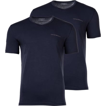 Emporio Armani V-Neck Shirt Heren (2-pack) - Maat M
