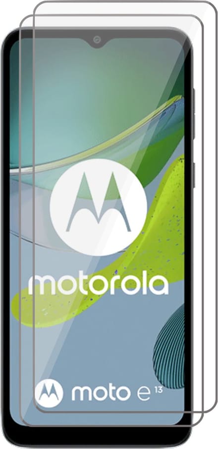 Screenprotector geschikt voor Motorola Moto E13 - 2x Glas Screen Protector
