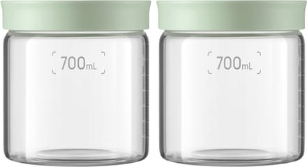 BUYDEEM CS1014-CG - Voedselopslagsysteem - Glas - 700ml - Cozy Greenish