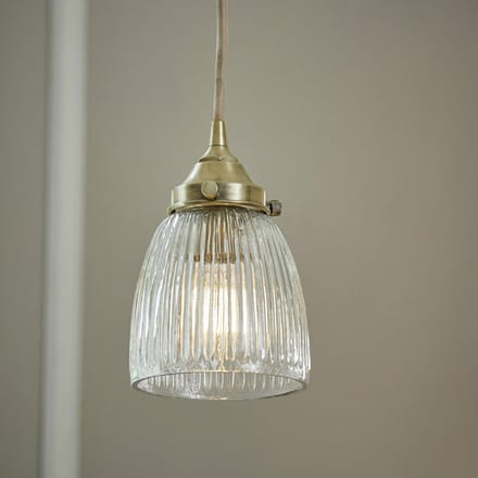 LOBERON Hanglamp Tanaelva antiekmessing/helder