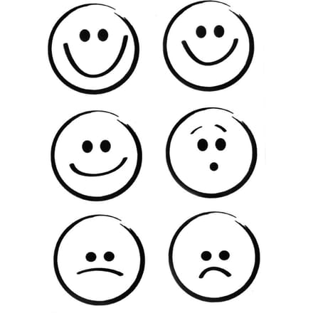 Duidelijke stempelset "Emoticons"
