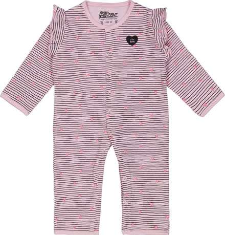 4PRESIDENT Romper - Stripe AOP Pink - Maat 68 - Rompertjes baby