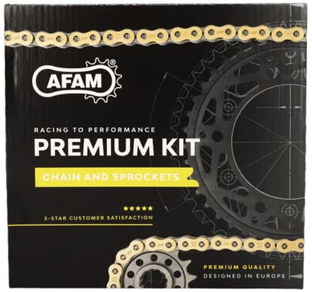 Kit chaîne Afam pour Moto Yamaha 50 DTR 2003 à 2012 Neuf