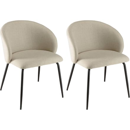 Set van 2 eetkamerstoelen Augustin | Macabane