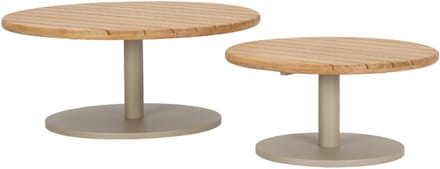 DÉJA Living Salontafel Como - Naturel/Taupe - Set Van 2