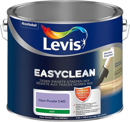 Levis - Easyclean Tegen Zwarte Strepen Mix - Clear Purple C40 - Mengverf - 2,5 L