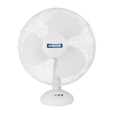 Status 30cm oscillerende ventilator wit