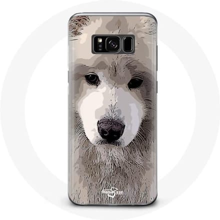 Coque - Samoyède - Samsung Galaxy S8 - Gris - Rigide - Mixte gris