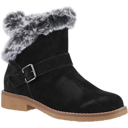 Hush Puppies Hannah Suède Dameslaarzen Zwart