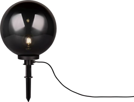 REALITY BOLO - Tafellamp - Rookkleur - excl. 1x E27 4W - Buitenverlichting - IP44