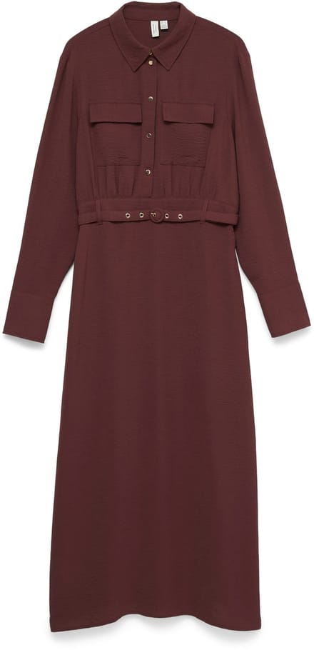 VERO MODA - VMJAFRAN L/S 7/8 DRESS WVN BTQ - Dames - Maxi jurken