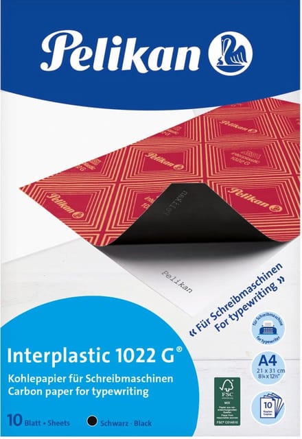 Pelikan carbonpapier Interplastic, etui van 10 vel 10 stuks