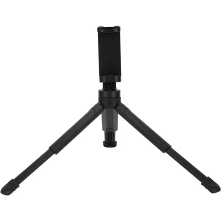Telefoon Uitschuifbaar Statief Universeel Horizontaal Verticaal Statief Standaard met Telefoonklem Koude Schoenbevestiging black