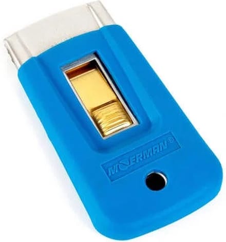 Moerman Zakschraper - Veiligheidsschraper 4cm - Turquoise
