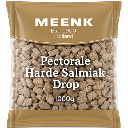 Meenk Pectorale Harde Salmiak Drop - 1 Kilo - Oud-Hollandse Menthol & Salmiak Drop