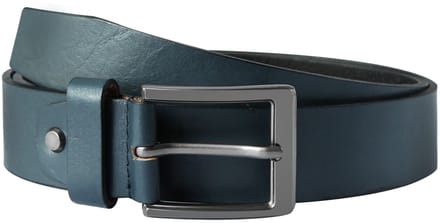 Leonardo Verrelli Leonardo Verrelli unisex riem 90 cm - 140 cm (taillemaat) in grijs van 100% echt leer, inkortbaar