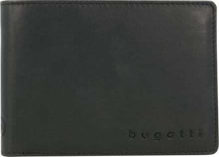 Bugatti Primo portemonnee leer 12 cm - Jongens - Horizontaal - schwarz