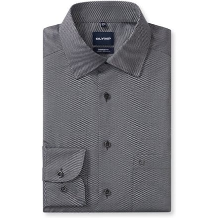OLYMP Luxor Overhemd, Comfort Fit, New Kent, Zwart
