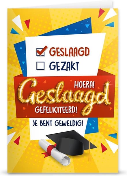 Geslaagd ballon "Geslaagd"