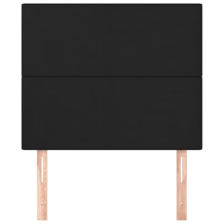 vidaXL - Hoofdbord - zwart - 90x5x118/128 - cm - kunstleer