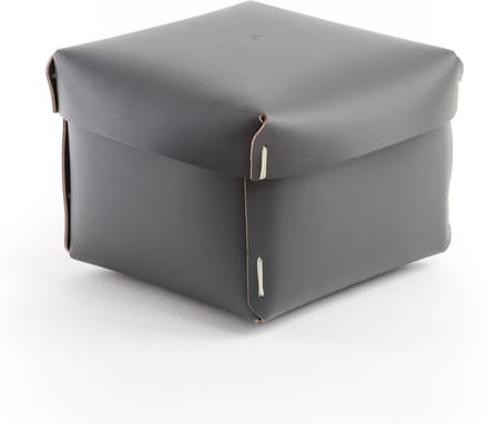 Vacavaliente - Ruca Opbergbox L - Gerecycled Leer - Grijs