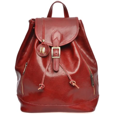 Anna Luchini Rood Rundleer Tas