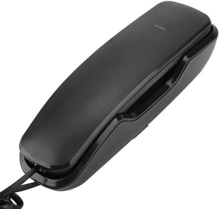 Wandtelefoon - Vaste lijn - Duidelijk bellen - Ruis onderdrukking - Compact formaat - Zwart