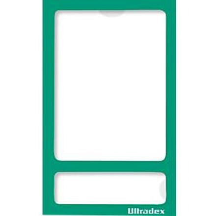 Ultradex fotokader, magnetisch, transparant petfolie, voor A5, groen, 5 stuks
