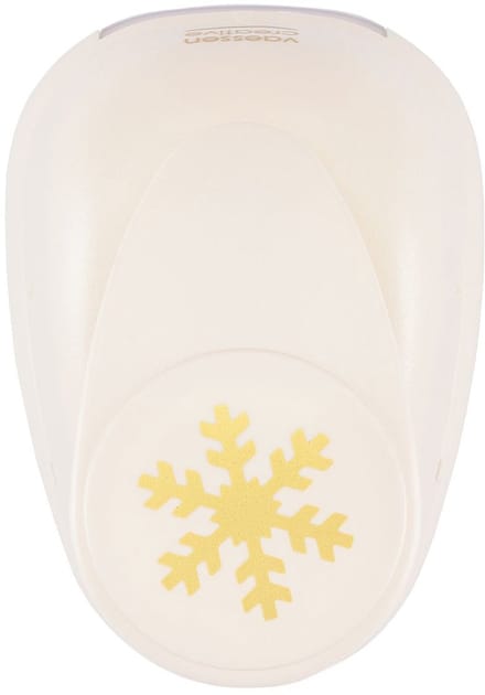 Vaessen Creative Pons - Figuurpons - Sneeuwvlok - 3,7 x 3,7 cm