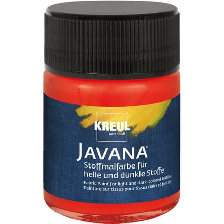 KREUL Javana Stoffenverf, 50 ml - Rood