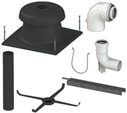 Brötje Basisbouwpakket Ketel/Schacht KAS 60/1 DN60/100, 7630512
