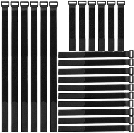 Kabelbinders,20cm/40cm/60cm Herbruikbare Kabelband,Verstelbare Kabelbeheerbanden,Klittenbandwikkelband voor PC-Computerelektronica