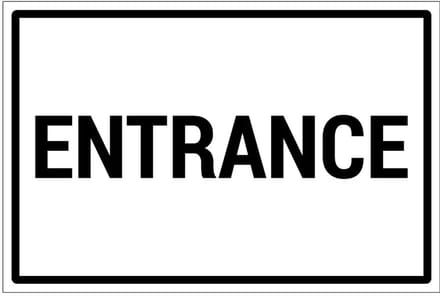 Entrance bord | gecoat dibond materiaal | 30 x 20 cm