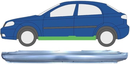 Volledige dorpel voor Chevrolet Lacetti 2003-2009 / Links