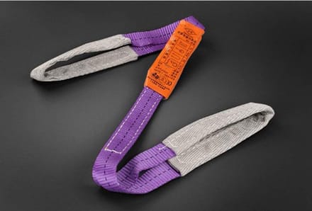 Stevige Dubbele Polyester Strap met Gespen - 1000kg Draagkracht, 1m Lengte, Ideaal voor Zware Lasten en Voertuigen