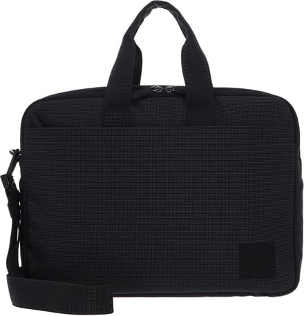 MANDARINA DUCK Handtas Schoudertas met laptopvak District Briefcase Black Ink Antraciet