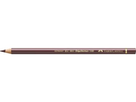 Kleurpotlood Faber Castell Polychromos 176 van Dyck bruin doos met 6 stuks