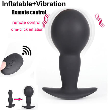 Mannelijke prostaatmassager, anusvergroting, opblaasbare, enorme dildo, buttplug, anale vibrator
