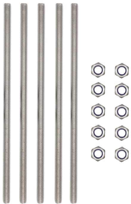 Volledig Draadbout M10 x 250 mm RVS - Lange Schroef met Metrische Schroefdraad