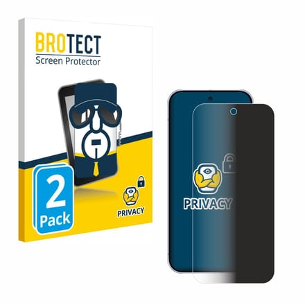 BROTECT - privacy screenprotector voor Google Pixel 10 Pro - Folie Beschermfolie Blauwlichtfilter 2 Stuks
