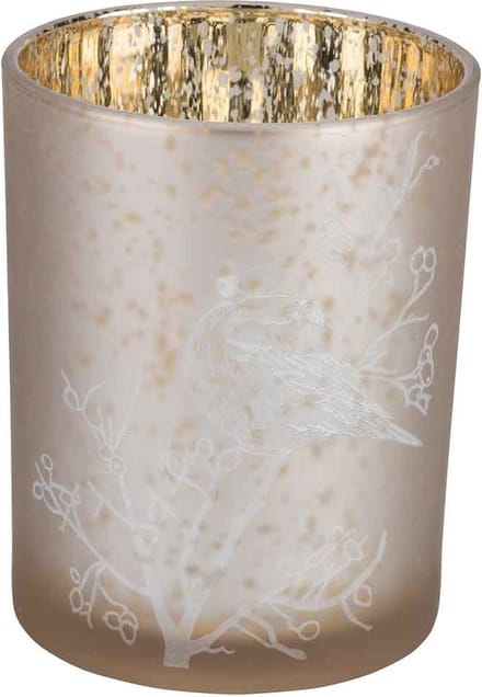 Cosy&Trendy Theelichthouder Bird Champagne - Glas