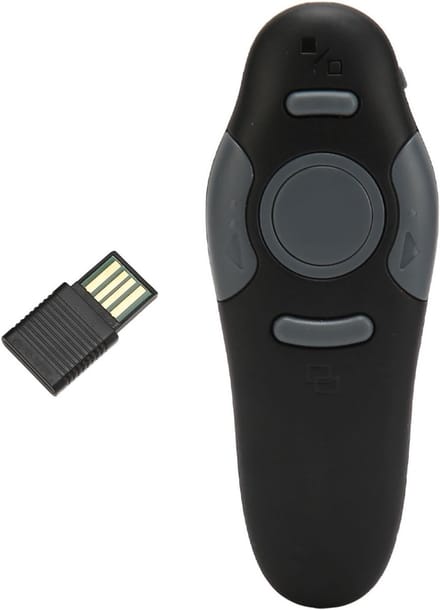 Draadloze Presentator met USB Type C, PowerPoint Clicker en Afstandsbediening voor Presentaties tot 15 meter