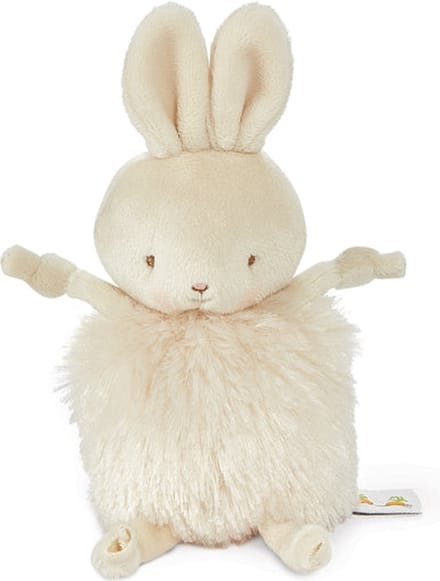 Bunnies By The Bay Roly Poly Knuffel - Knuffeldier - Geborduurde details - Konijn - 13 cm - Beige