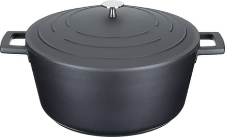Masterclass Gietaluminium Inductie-Veilige Antikleef Braadpan - 5 L (1 Gal) - Zwart